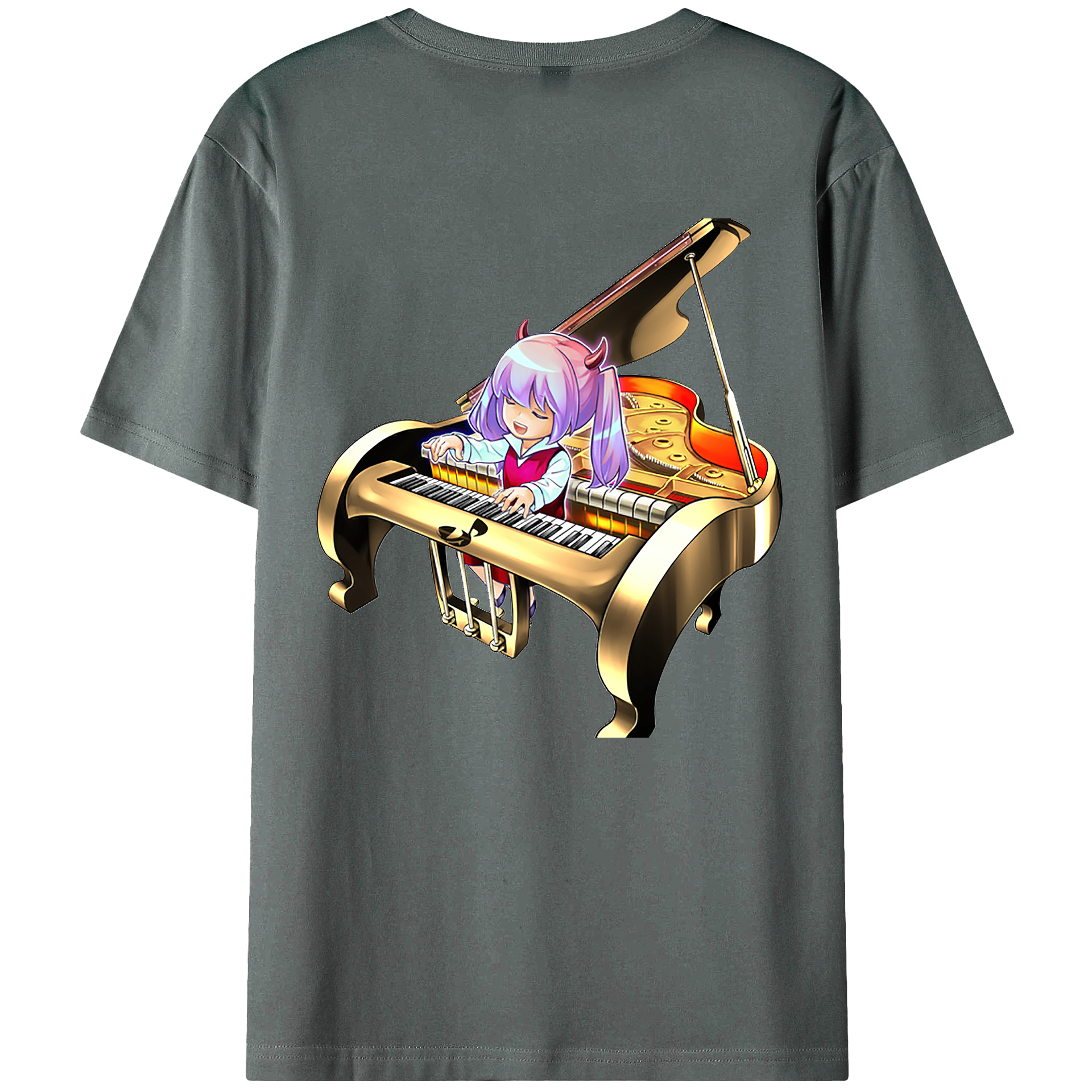 （画像用） 遊☆戯☆王 Yu-Gi-Oh! 綿100％ メンズ半袖Tシャツ（バックプリント） 通気性